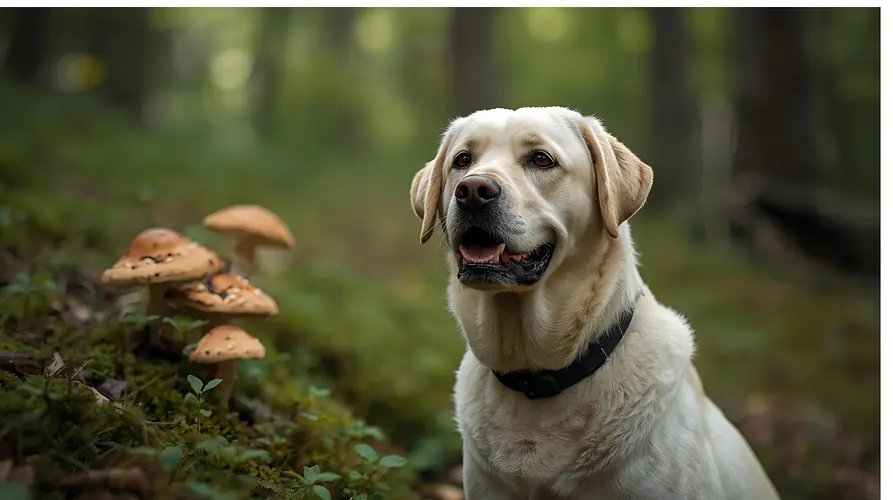 Pilze im Wald - achte auf deinen Hund